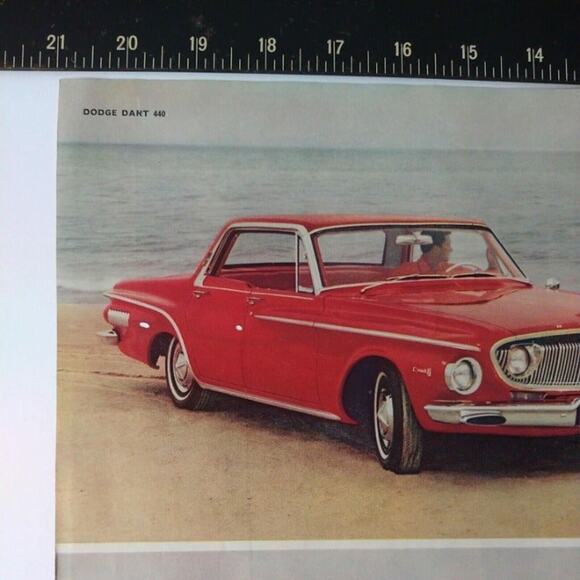 1961 Dodge 1962 Lancer Polara Dart Red White Cars 2+pg 21x13‎ Vtg 60s PRINT AD- - Picture 11 of 13